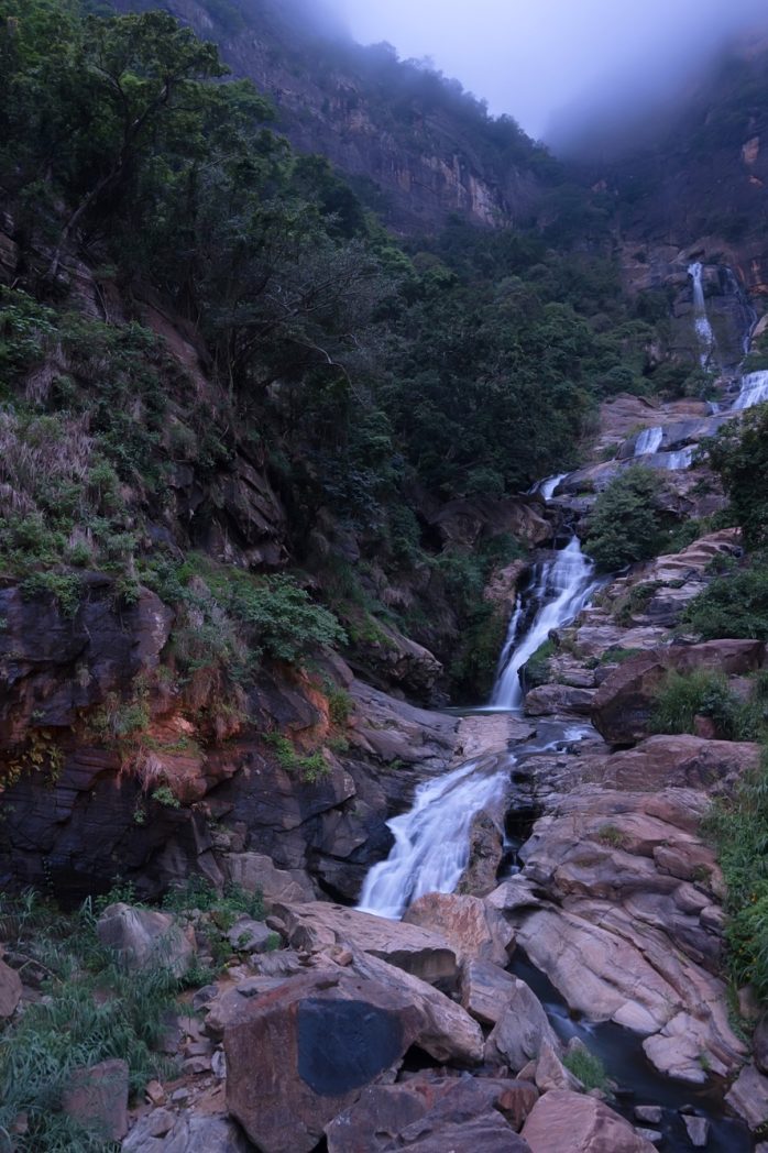 Ravana falls in Sri Lanka
