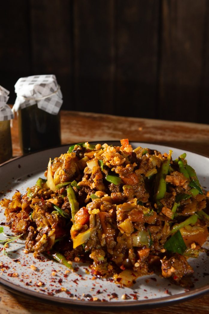 Sri Lankan Kottu on Plate